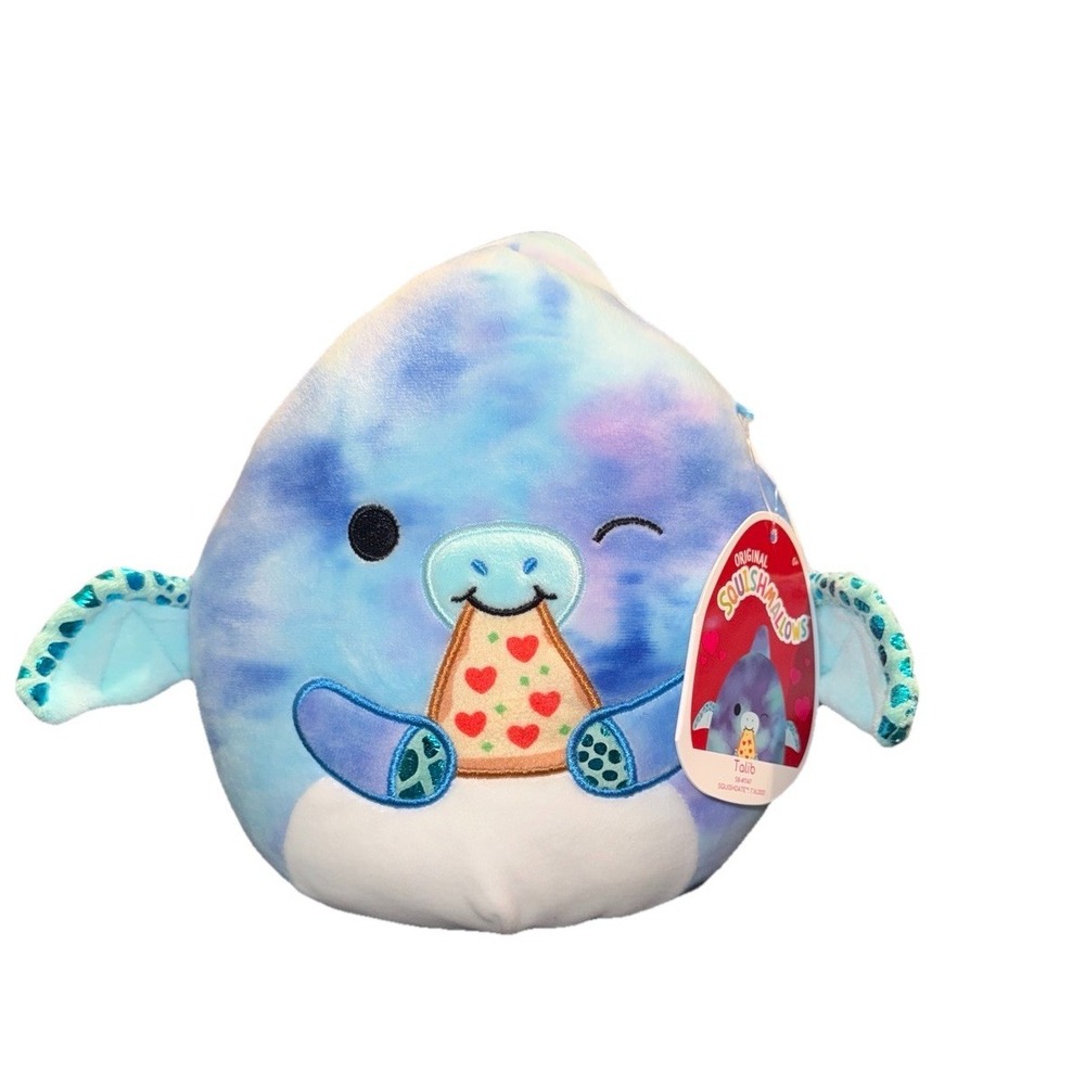 SQUISHMALLOWS Talib Pterodactyl Tie Dye Pizza Kellytoy Plush Foodie Squad 8"